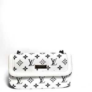 White LV ( with Chain and Strap )